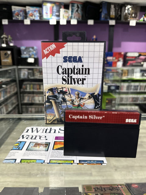 Captain Silver (Sega Master System, 1988) SMS + Poster - Tested!