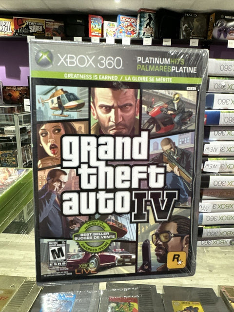 NEW! Grand Theft Auto IV 4 Xbox 360 (Microsoft, 2008) Factory Sealed!