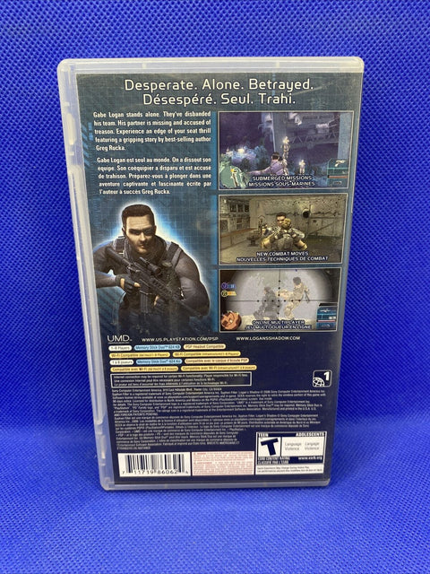 Syphon Filter: Logan's Shadow (Sony PSP, 2007) No Manual - Tested!