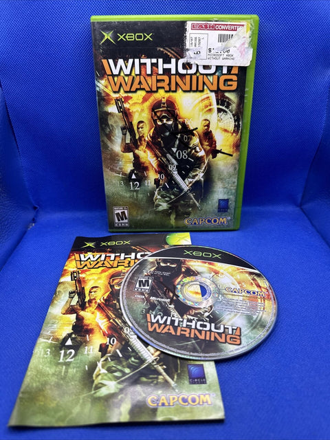 Without Warning (Microsoft Original Xbox, 2005) Complete Tested!