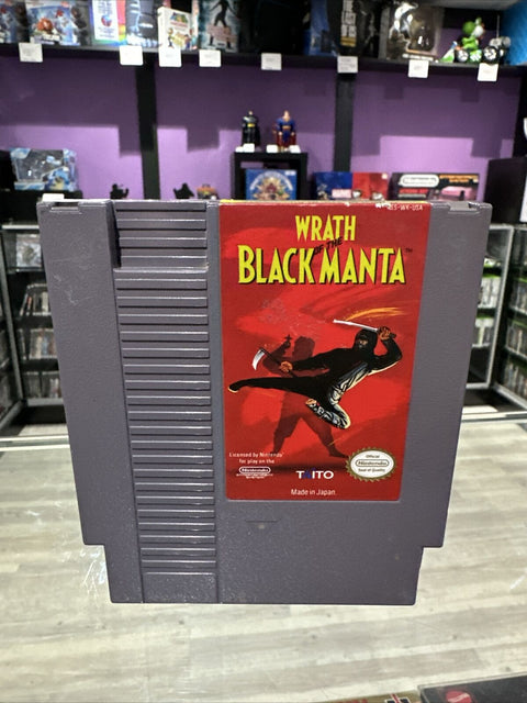 Wrath of the Black Manta (Nintendo NES, 1990) Authentic Cartridge Only Tested!