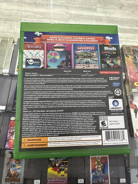 Hasbro Family Fun Pack (Microsoft Xbox One, 2015) XB1 Tested!