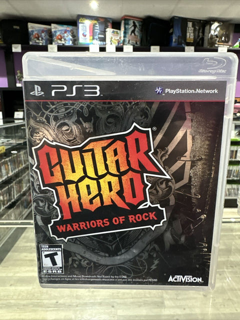 Guitar Hero Warriors of Rock (Sony PlayStation 3 2010) PS3 CIB Complete Tested!