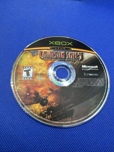 Crimson Skies: High Road to Revenge (Microsoft Original Xbox) Complete Tested!