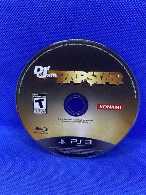 Def Jam Rapstar (Sony PlayStation 3, 2010) PS3 CIB Complete - Tested!