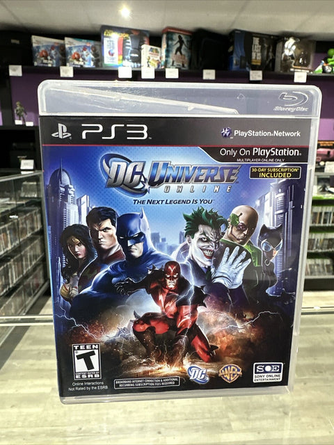 DC Universe Online (Sony PlayStation 3, 2011) PS3 CIB Complete Tested!