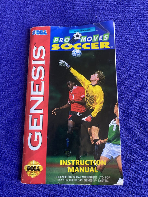 Pro Moves Soccer (Sega Genesis, 1994) CIB Complete, Tested!