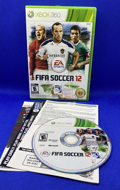 FIFA Soccer 12 (Microsoft Xbox 360, 2011) CIB Complete, Tested, Working!