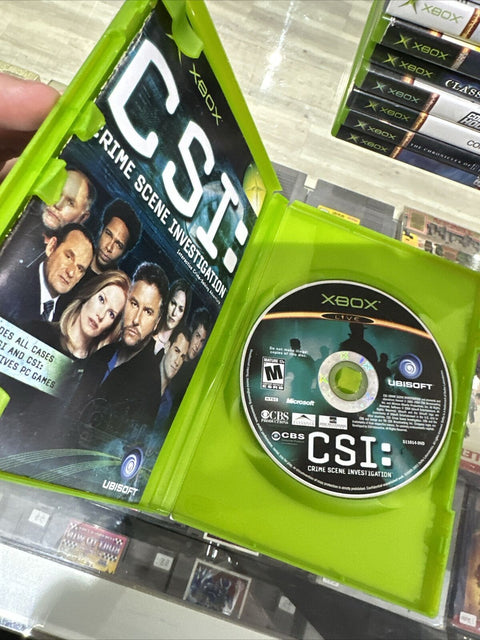 CSI: Crime Scene Investigation (Microsoft Original Xbox, 2004) Complete Tested!