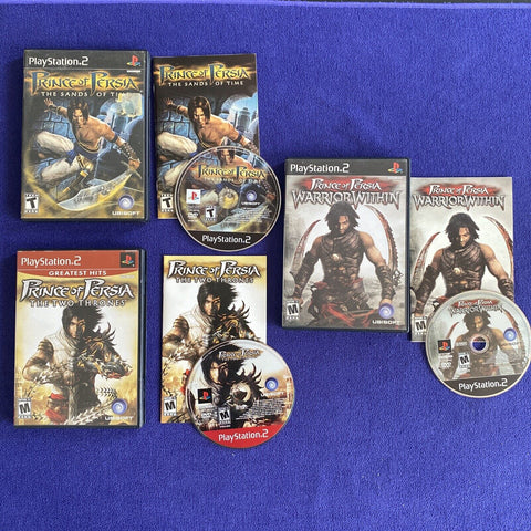 Prince Of Persia Trilogy PS2 Playstation 2 - All Complete + Tested!