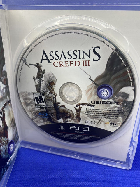 Assassin's Creed III Target Edition (Sony PlayStation 3, 2012) PS3 CIB Complete!