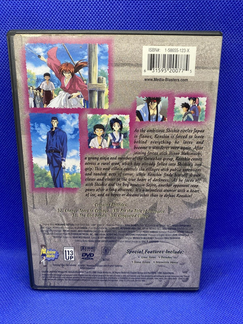 Rurouni Kenshin Legend Of Kyoto Vol. 8: Ice Blue Eyes (DVD, 2001) Anime Region 1