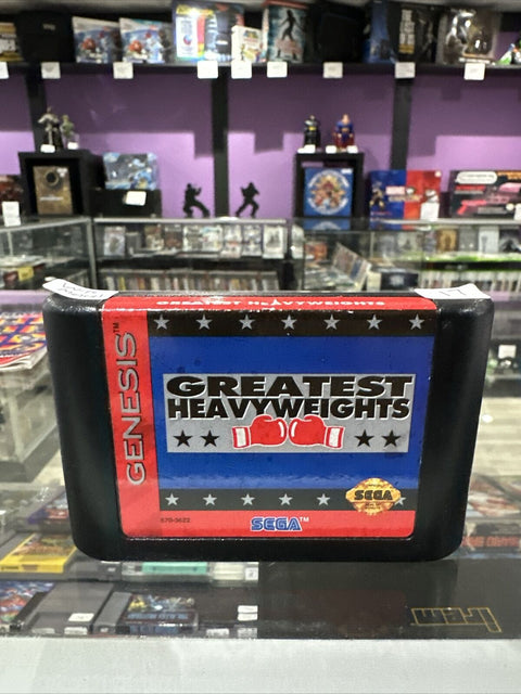 Greatest Heavyweights + Manual (Sega Genesis, 1993) Authentic Tested!