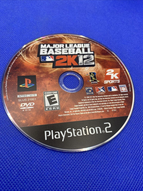 Major League Baseball 2K12 (Sony PlayStation 2, 2012) PS2 CIB Complete Tested!