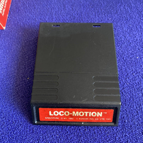 Loco-Motion (Intellivision, 1982) CIB Complete In Box w/ Overlays