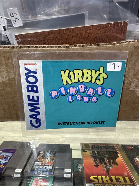 Kirby's Pinball Land Nintendo GB Game Boy Manual Instruction Booklet Only