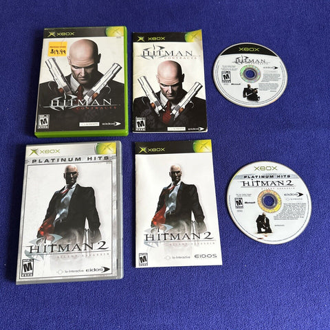 Hitman Original Xbox Lot - Contracts + 2 Silent Assassin - Complete + Tested!