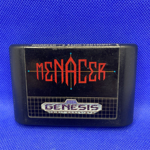 Menacer 6-Game Cartridge (Sega Genesis, 1992) Authentic Cartridge Only Tested!