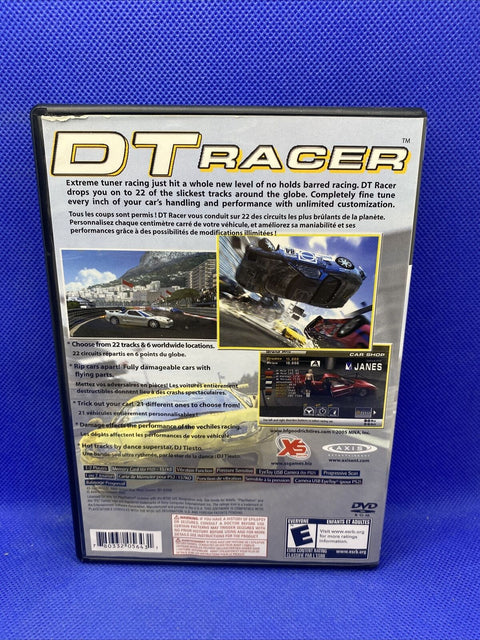 DT Racer (Sony PlayStation 2, 2005) PS2 CIB Complete - Tested!