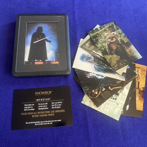 Shadowbox Photo Viewer w/ 9 Official Authentic Star Wars Photo Postcards 1977