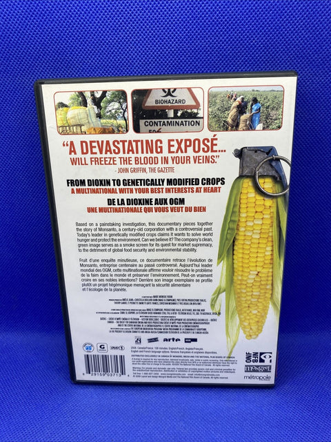 DVD - THE WORLD ACCORDING to MONSANTO - DOCUMENTARY GENETICALLY ENGINEERED