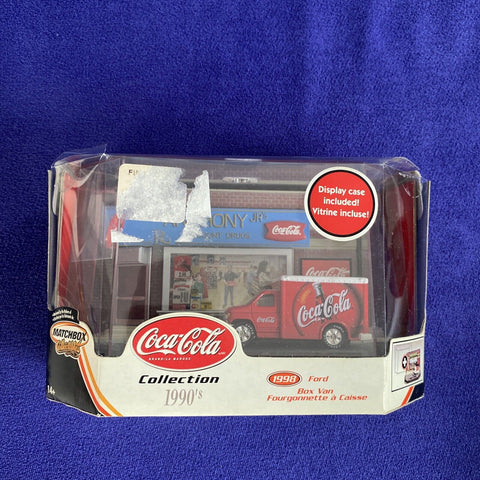 NEW! Matchbox Collectibles Coca Cola Coke 1998 Ford Box Van 1/64 w/ Drugstore