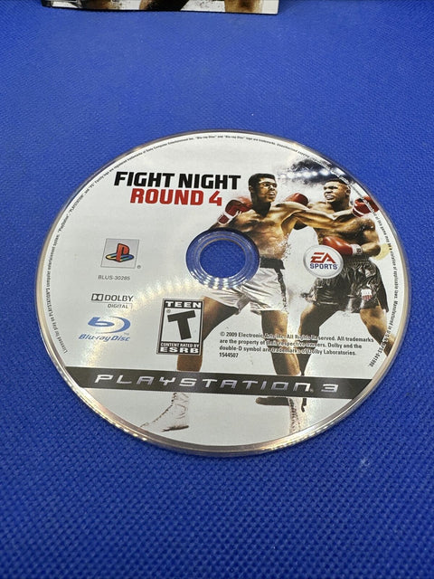 Fight Night Round 4 (Sony PlayStation 3, 2009) PS3 CIB Complete Tested Boxing