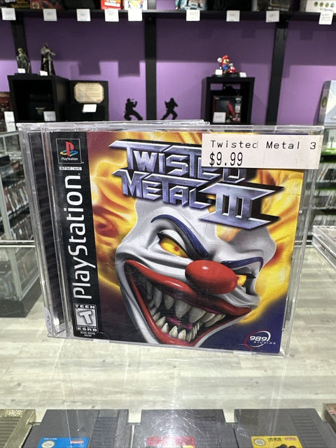 Twisted Metal III 3 (Sony PlayStation 1, 1998) PS1 CIB Complete Tested!