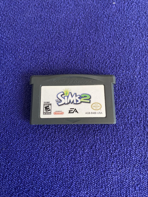 Sims 2 (Nintendo Game Boy Advance, 2005) GBA In Box w/ Protector - Tested!