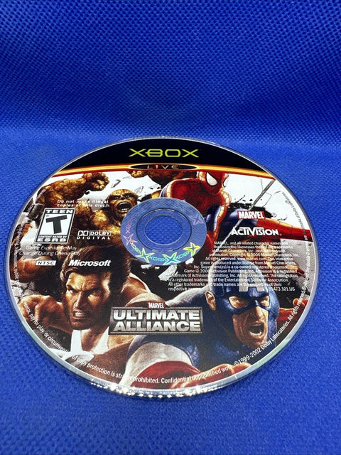 Marvel: Ultimate Alliance (Microsoft Original Xbox, 2006) Complete Tested!