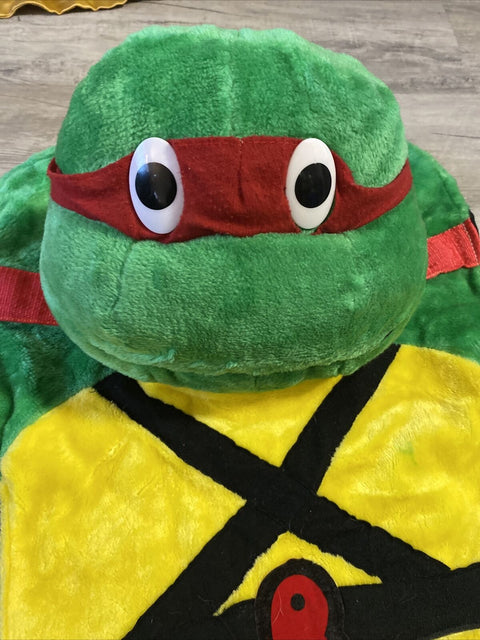 Vintage 1989 Teenage Mutant Ninja Turtles TMNT Raphael Pillow Mat - Ace Novelty