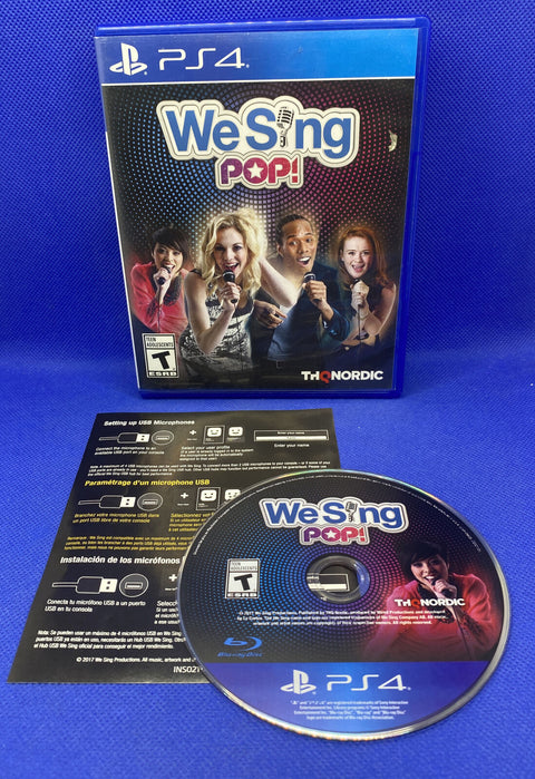 We Sing Pop! (Sony Playstation 4, PS4) CIB Complete - Tested!