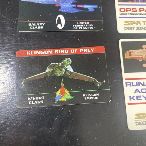 1993 Star Trek OPS, Access Key Card, Bridge Pass, Enterprise Pass, Lot of 5