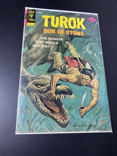 Turok Son Of Stone No. # 95 1975 - Gold Key Comics - w/ Board + Bag!