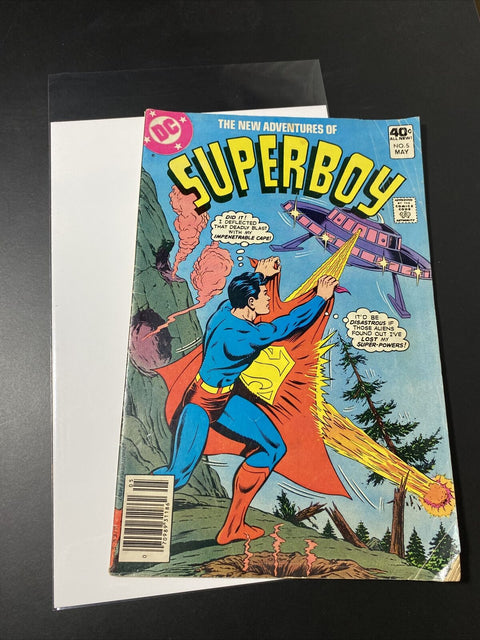 The New Adventures Of Superboy 1980 No. 5 - DC Comics - w/ Board + Bag!