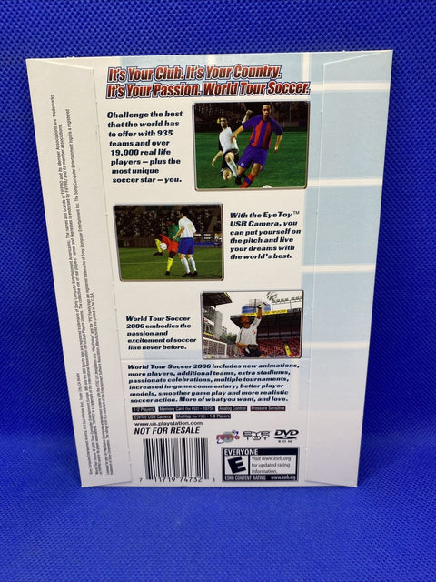 World Tour Soccer 2006 - Sony Playstation 2 PS2 - Demo Disc NFS Not For Resale