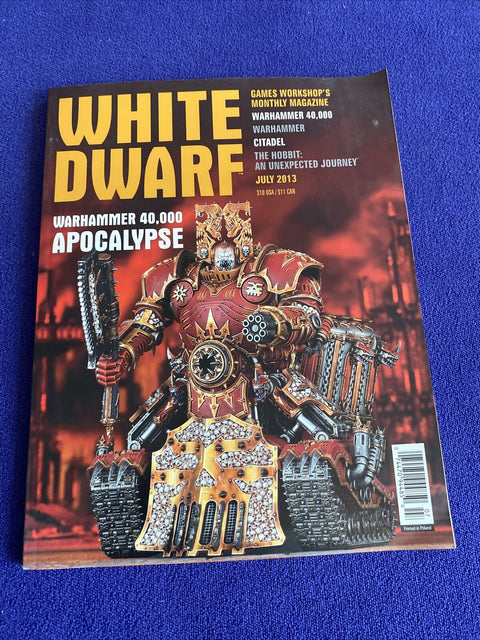 White Dwarf Magazine July 2013 - Warhammer 40,000 Apocalypse - Games Workshop