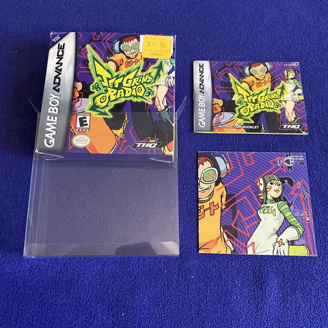 Jet Grind Radio (Nintendo Game Boy Advance, 2003) GBA Box, Manual + Poster ONLY