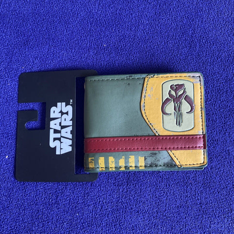 NEW! Star Wars Boba Fett Mandalorian Logo Bi-Fold Wallet - NWT!