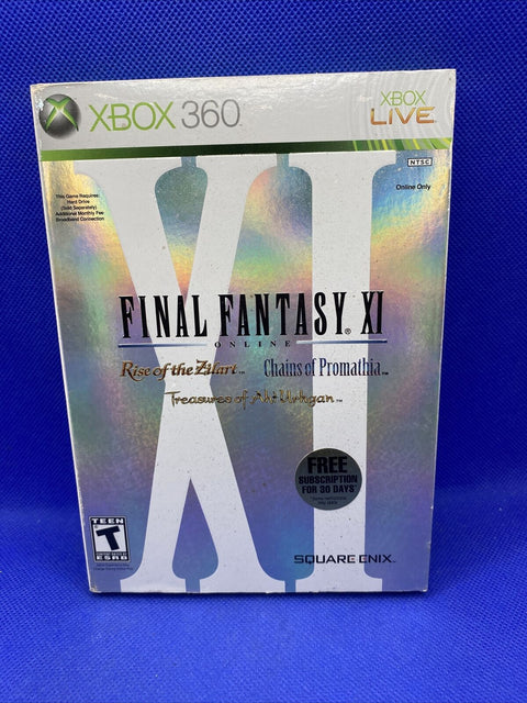 Final Fantasy XI Online (Microsoft Xbox 360) CIB Complete w/ Slip Cover - Tested