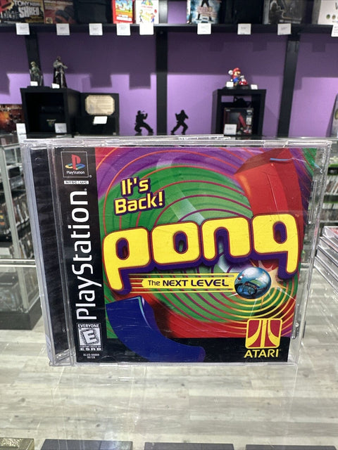 Pong: The Next Level (Sony PlayStation 1, 1999) PS1 CIB Complete Tested!