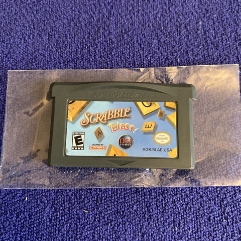 Scrabble Blast (Nintendo Game Boy Advance, 2005) GBA In Box w/ Protector Tested!