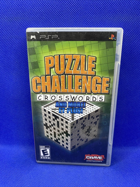 Puzzle Challenge: Crosswords and More (Sony PSP, 2006) CIB Complete, Tested!