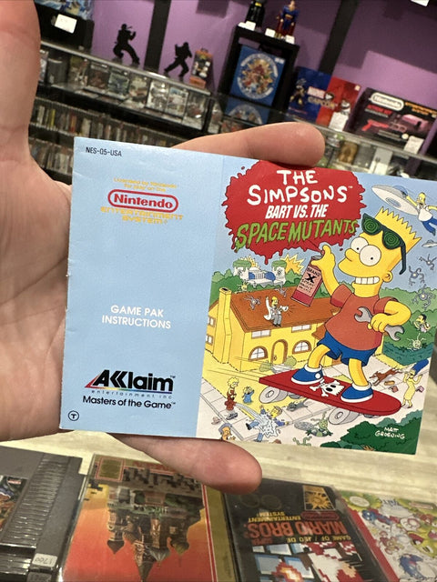 The Simpsons: Bart vs. the Space Mutants (Nintendo NES) Tested + Manual!