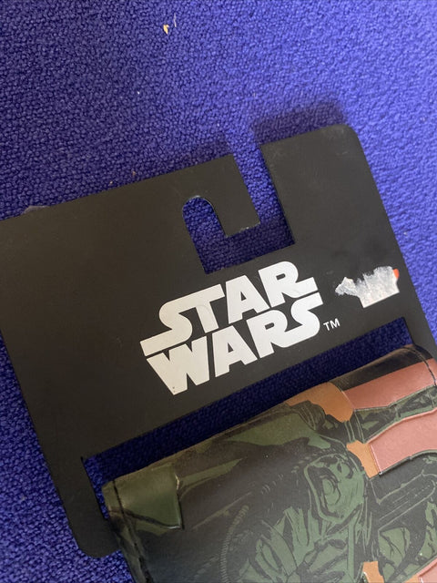 NEW! Star Wars Rogue Assassin Boba Fett Bi Fold Wallet - NWT Official Disney