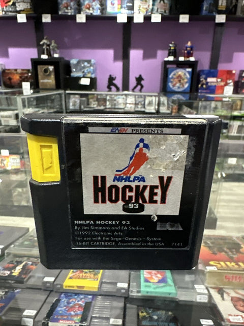 NHLPA Hockey '93 (Sega Genesis, 1992) Authentic Tested!