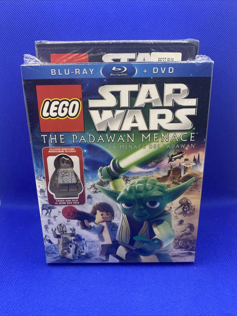 NEW! Lego Star Wars Dvd + Blu-Ray Lot - Padawan Menace, Yoda Chronicles + More