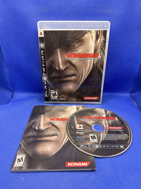 Metal Gear Solid 4 Guns of the Patriots PS3 (Sony Playstation 3) Complete Tested
