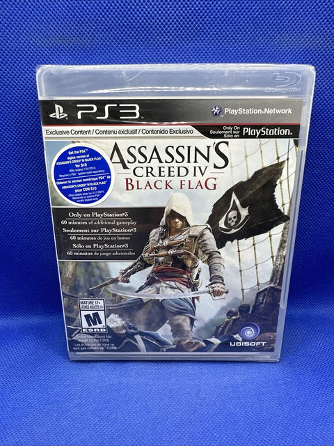 NEW! Assassin's Creed IV: Black Flag (PS3 PlayStation 3, 2013) Factory Sealed!