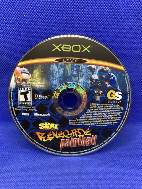 Splat Magazine Renegade Paintball (Microsoft Original Xbox) Complete - Tested!